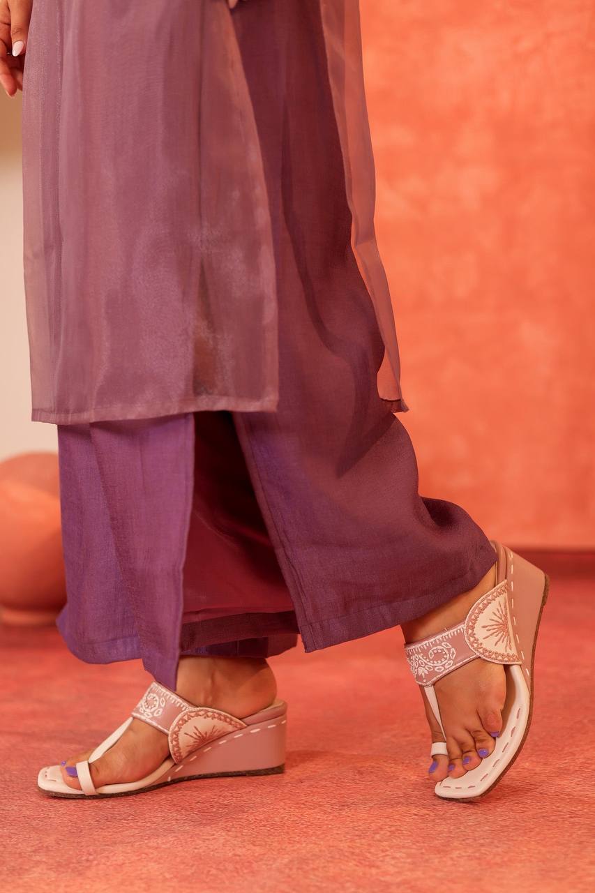 Ethereal Lavender Kurti: A Perfect Blend of Grace and Glamour